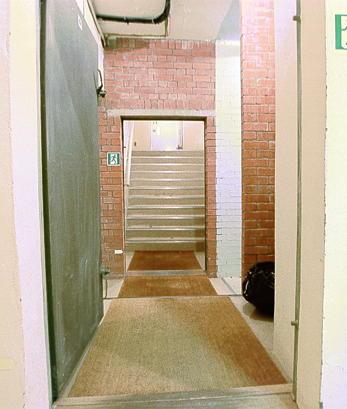 Raigmore Bunker - exit past the decontamination showers